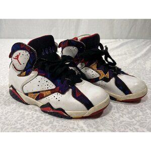 Air Jordan 7 Retro Nothing But Net Kids 12C White Multi 304773-142
